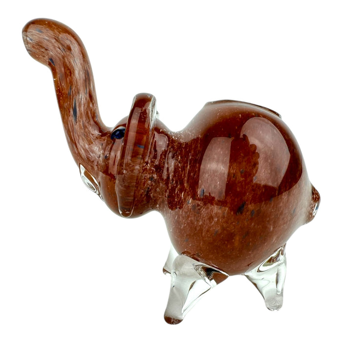 3" Small Elephant Colored - Glass Hand Pipe (Assorted Colors)