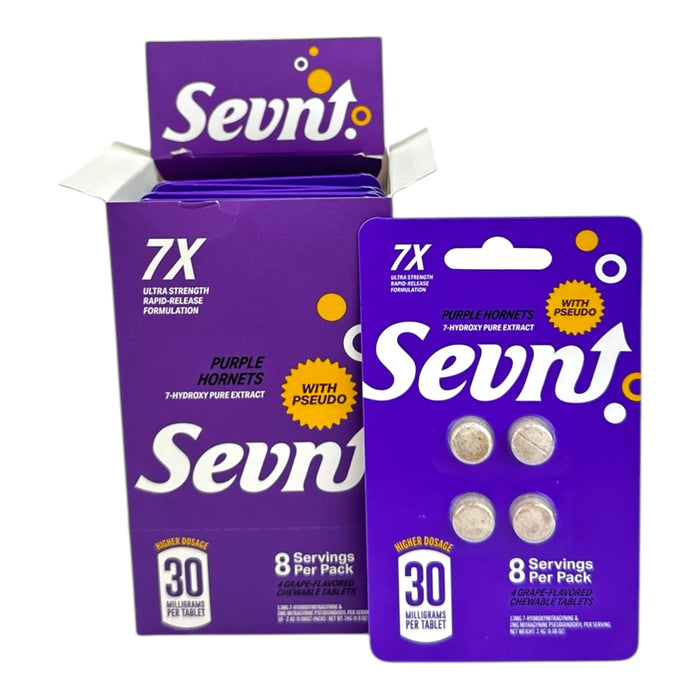 Sevn 7-OH With Pseudo 30mg Tab - 4 Tabs / Blister Pack - 10 Packs Display