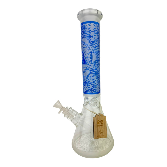 15.5" CHEECH Frosted Texture Beaker Glass Water Pipe 'CH-161'