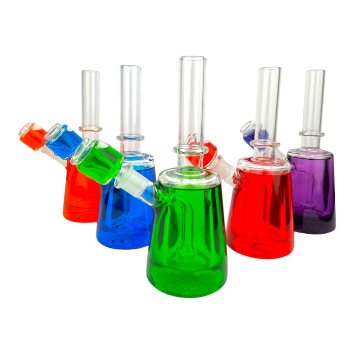 8.5" Straight Tube Beaker Color Glycerin Freeze Water Pipe "WP342"