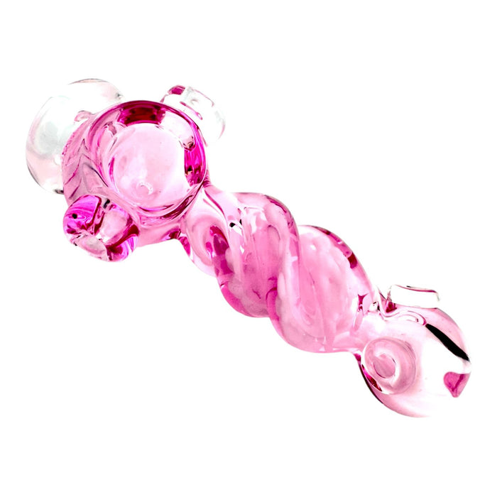 5" Pink Glass Hand Pipe (Assorted)