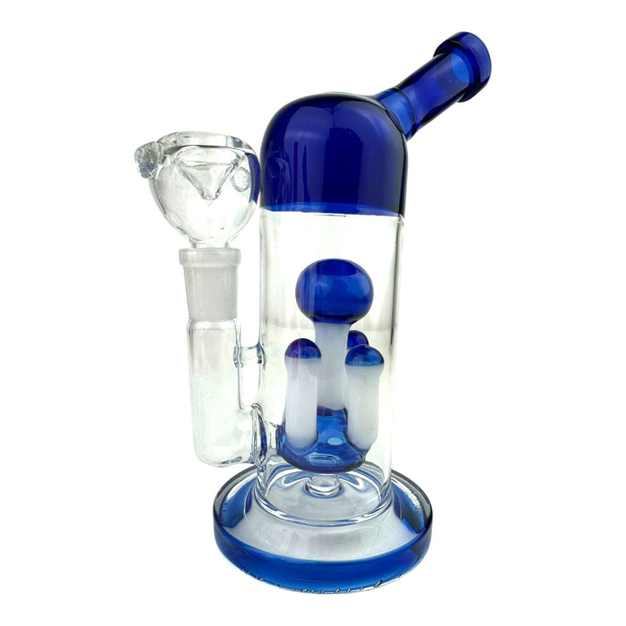 8” Dome Mushroom Perc Glass Water Pipe (Assorted Colors)