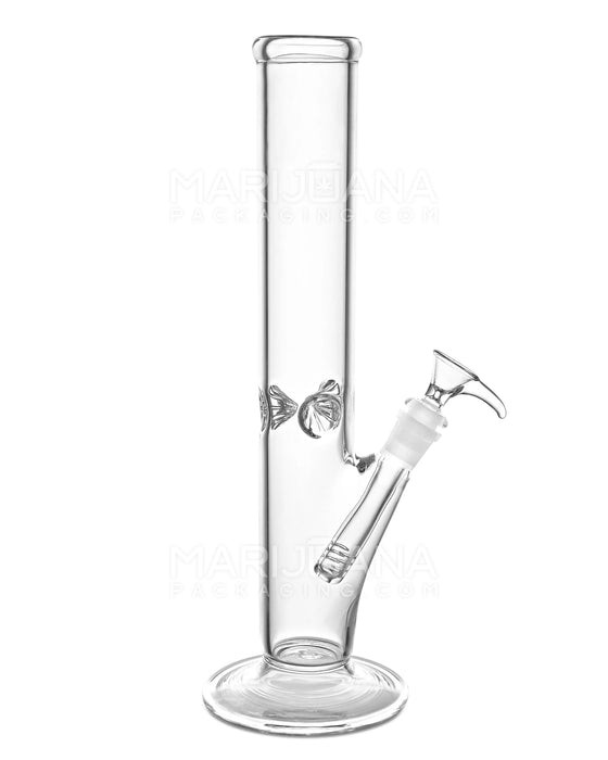 14" Clear Straight Ice Catcher Glass Water Pipe