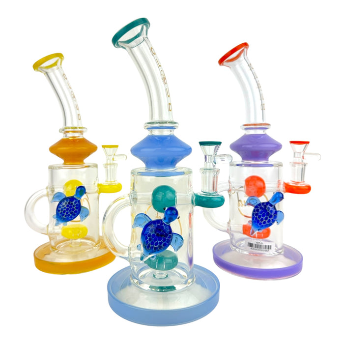 Cali Cloud 11" Turtle Bent Neck Water Pipe "WP31"