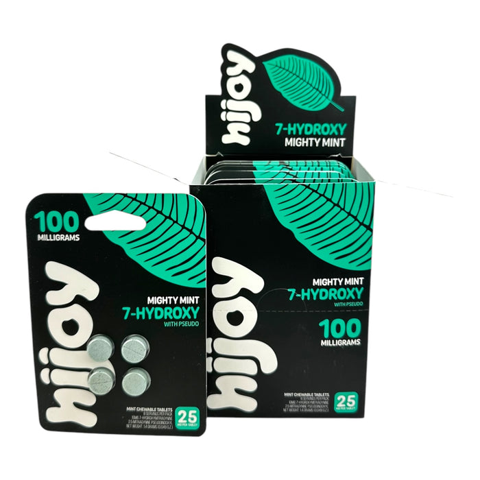 HIJOY 7-Hydroxy with Pseudo 100mg 4 Tabs Blister Pack - 10 Packs Display