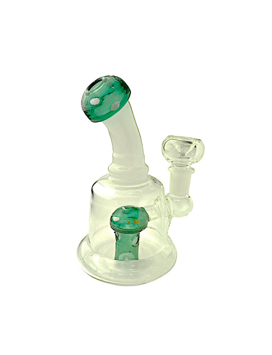 6.5” Mushroom Glass Water Pipe