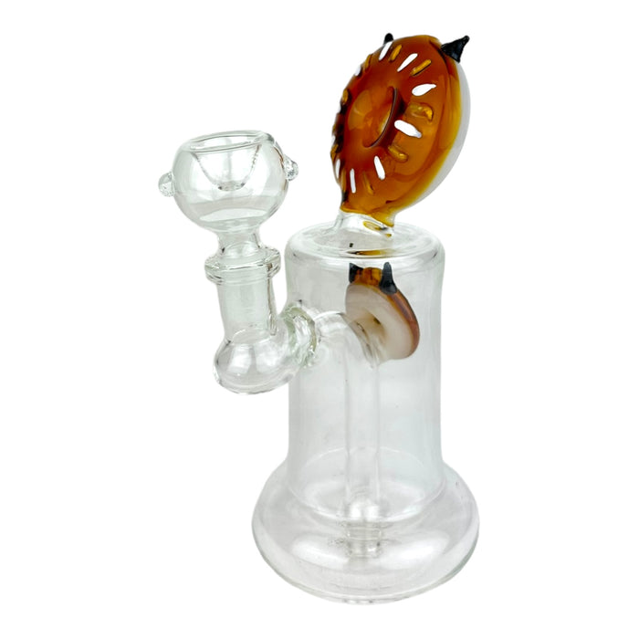 7" Devil Double Donuts Glass Water Pipe