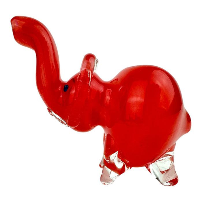 3" Small Elephant Colored - Glass Hand Pipe (Assorted Colors)