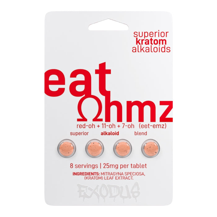 EAT OHMZ Red-oh + 7-oh 25mg 4Tab / Pack - 6 Packs / Display | 30Displays /Case