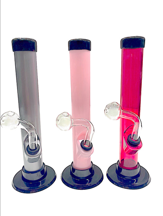 8" Acrylic Tube Shape OB Water Pipe