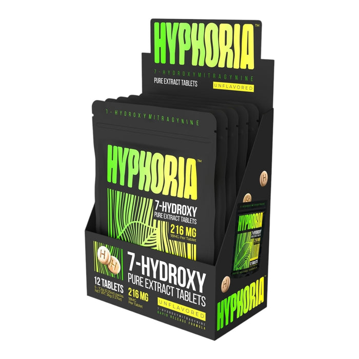 Hyphoria 7-OH 12 18mg Tablets 216mg Pack | 5 Packs / Display