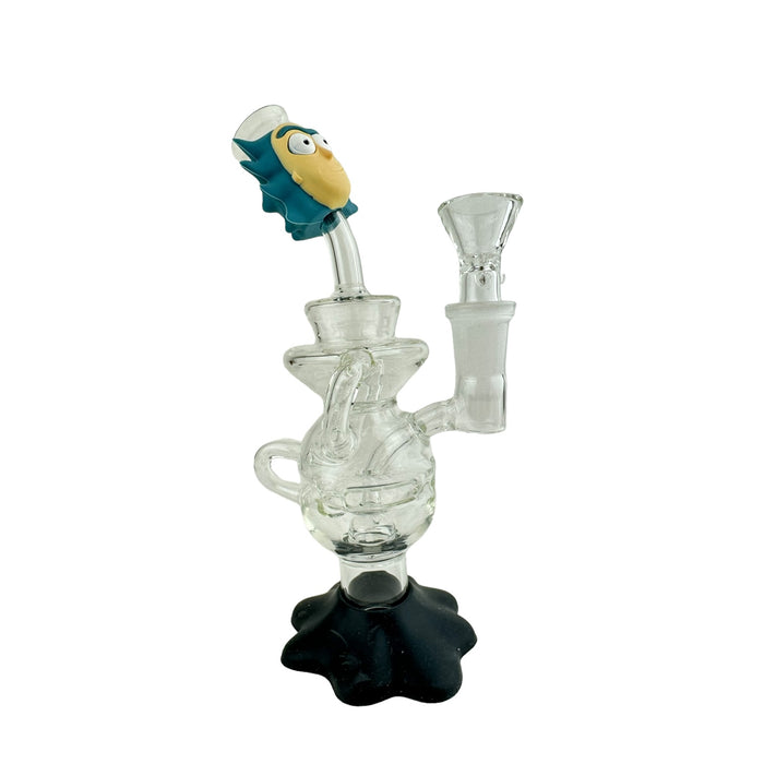 7.5" Character Glass Water Pipe