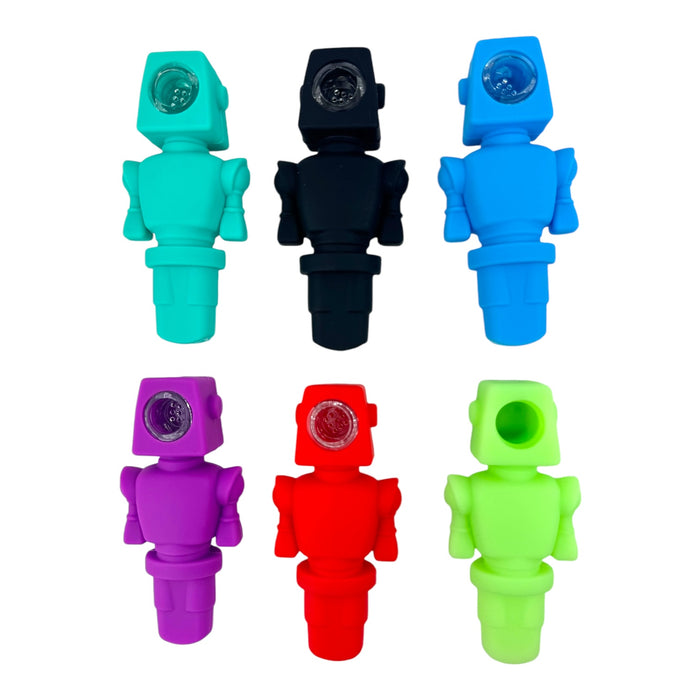 4.5" Robot Silicone Hand Pipe "SP-66"