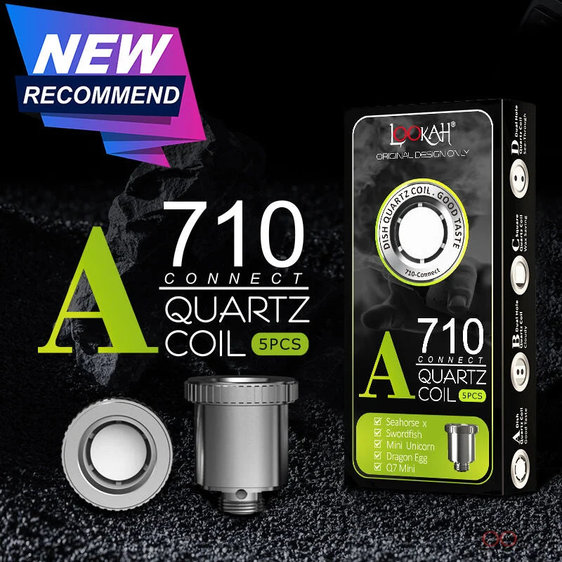 Lookah Square Quartz Coil A 710 | Lookah 710 Connect Quartz Coil ...