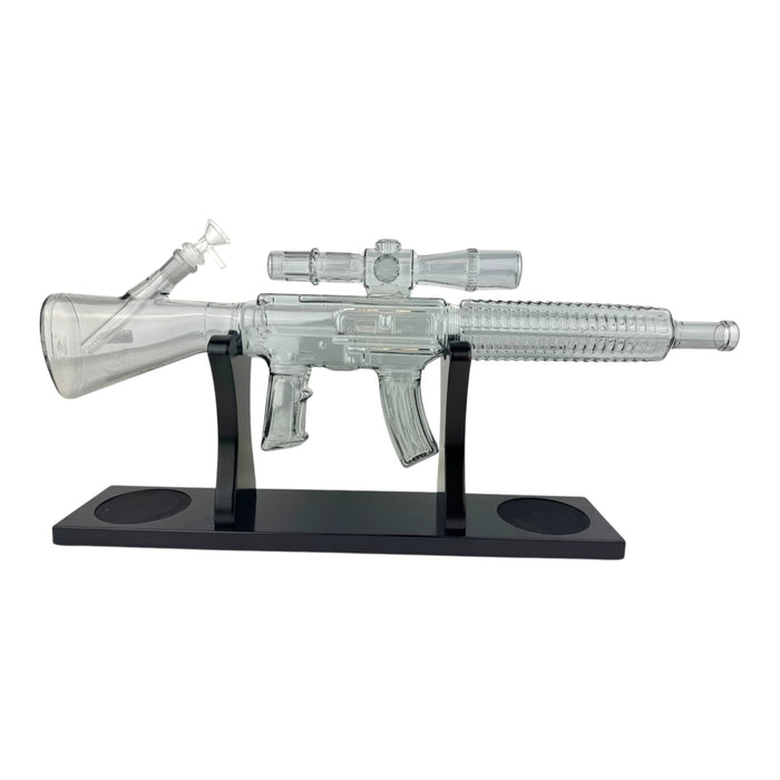 24” Assault Rifle w/ Stand Water Pipe