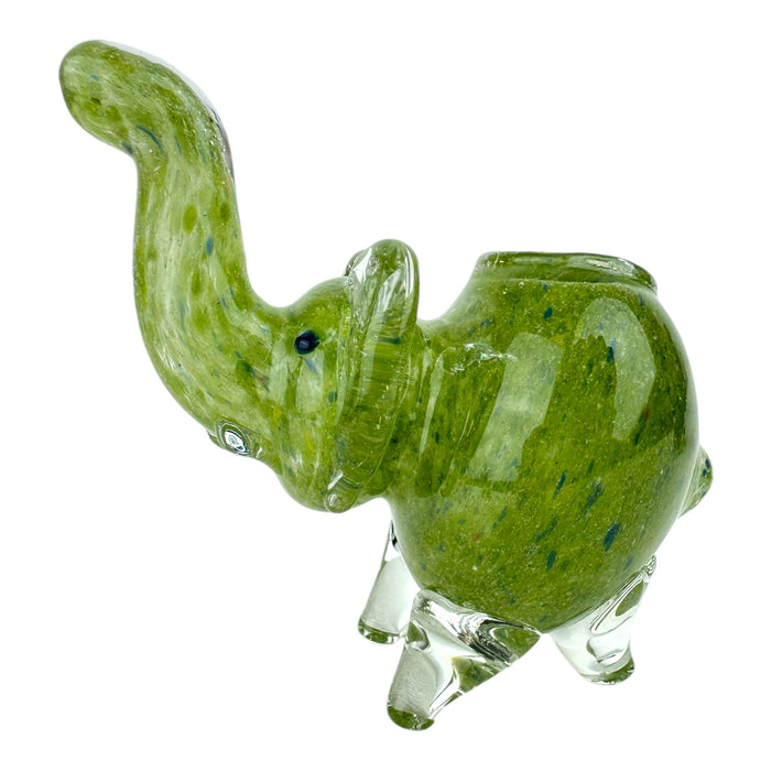 4" Medium Elephant Colored Glass Pipe  (Assorted Colors)