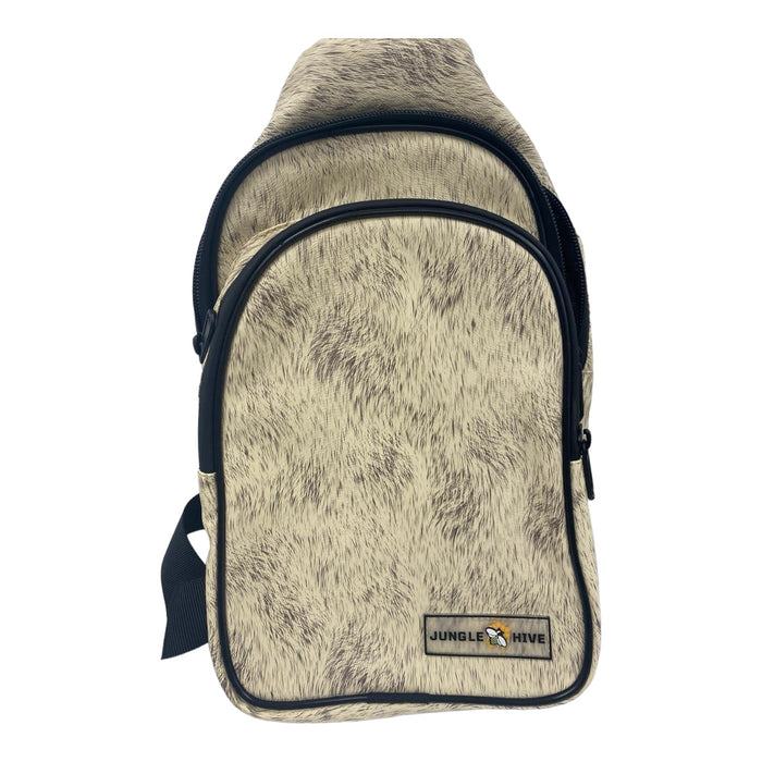 Jungle Hive Leather Design Cross Bag Backpack