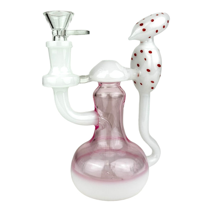 6.5" Teapot Shaped Colored Glass Water Pipe