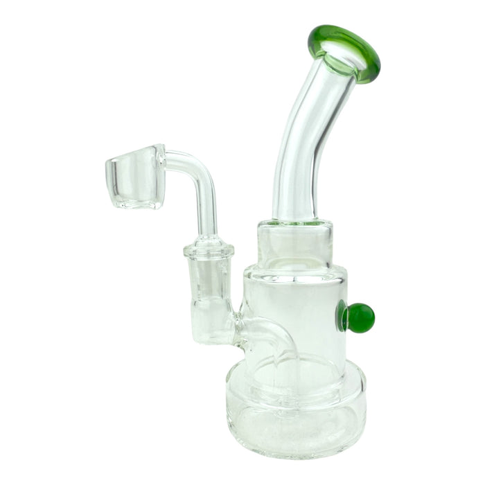 6" Stacked Bent Neck Glass Water Pipe "WP311"