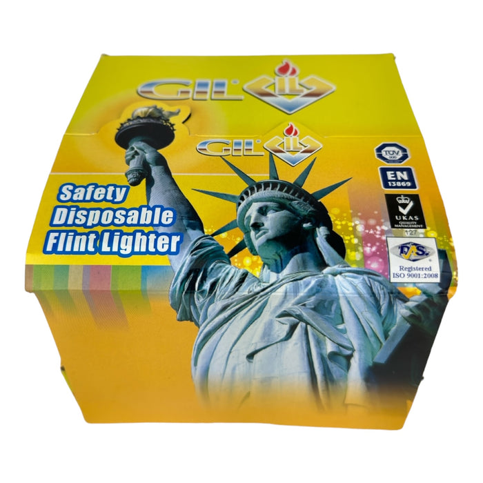 GIL Disposable Flint Lighter 50pc Display | 20 Display / Case