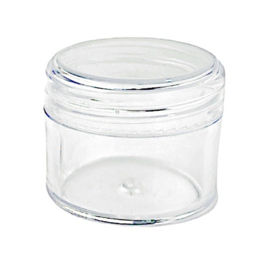 30g Clear Plastic Jar W/ Clear Cap