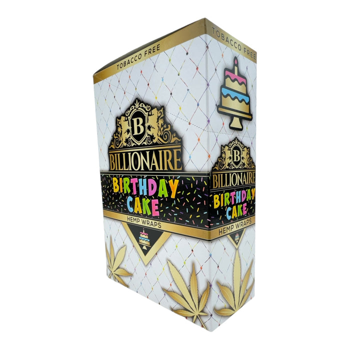 Billionaire Hemp Wraps -  Birthday Cake (2 wraps per pack/ 25 pack Display)