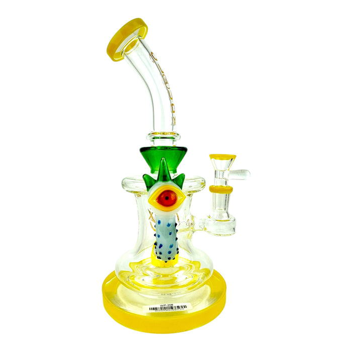 Cali Cloud X 9" Eye Ball Bent Neck Water Pipe "WP208"