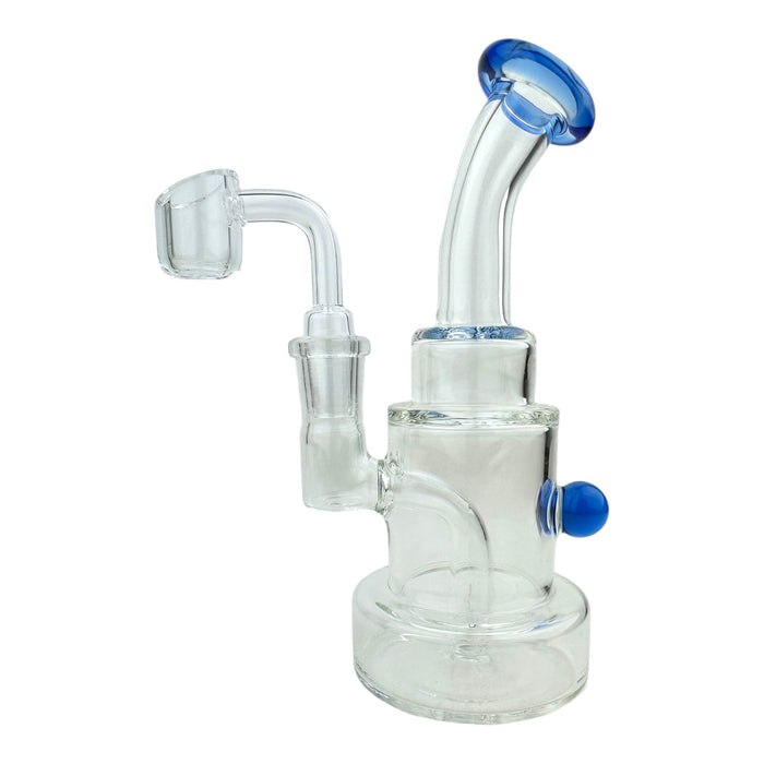 6" Stacked Bent Neck Glass Water Pipe "WP311"