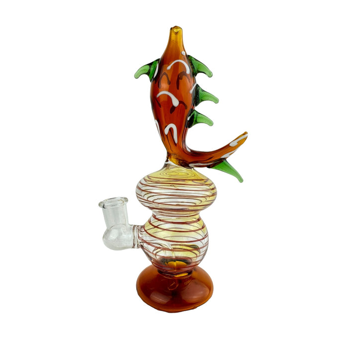 7" Fish Head Glass Water Pipe