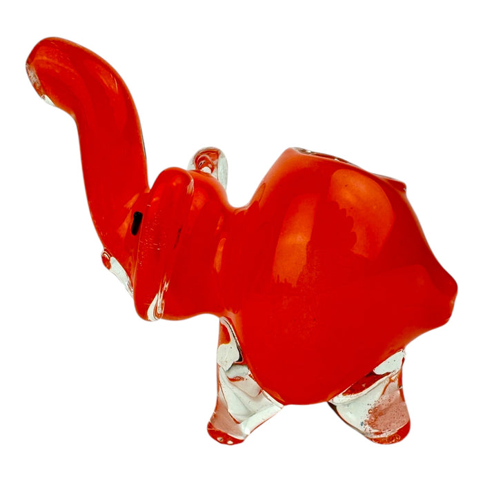 3" Small Elephant Colored - Glass Hand Pipe (Assorted Colors)