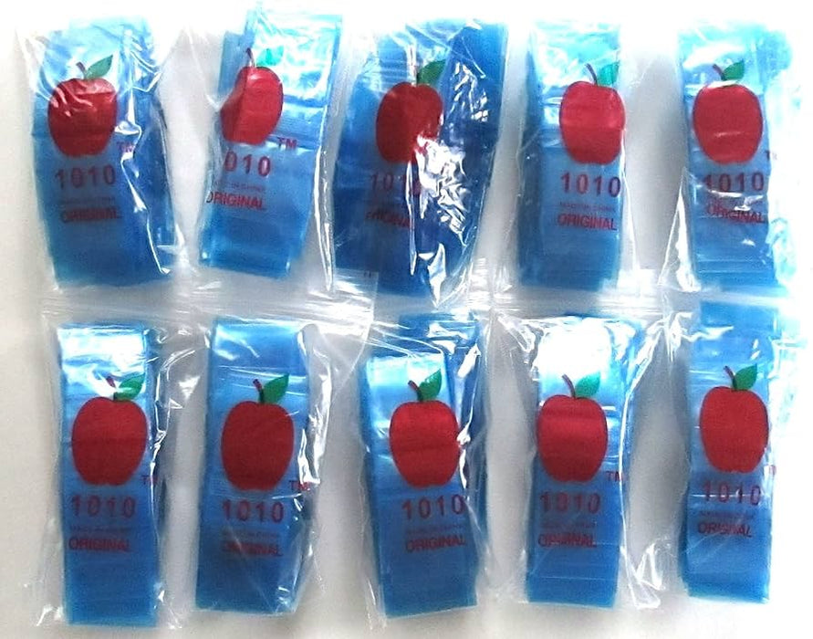 Apple 1010 Colored Plastic Ziplock Baggies (1,000 Bags)