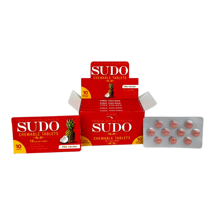 SUDO 7-OH 18mg Tabs - 10 Tab/Blister Pack - 6 Packs Display