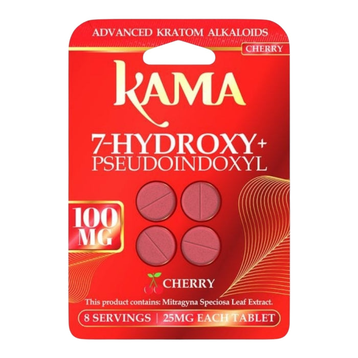 KAMA 7-Hydroxy + Pseudo 100mg Tablets | 4Tab | 10pc Display