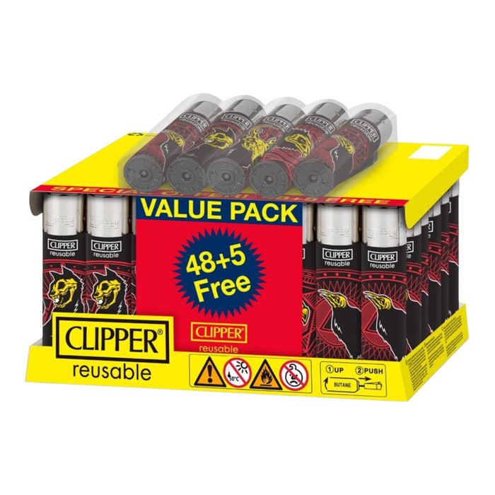 Clipper Classic Large Printed Lighter Pack of "48+5" Assorted Designs