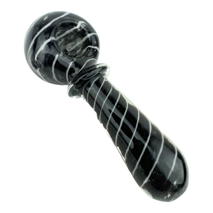 4” Color Swirl Ring Glass Hand Pipe