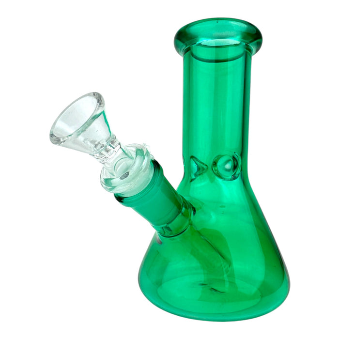 6" Mini Color Glass Beaker Water Pipe