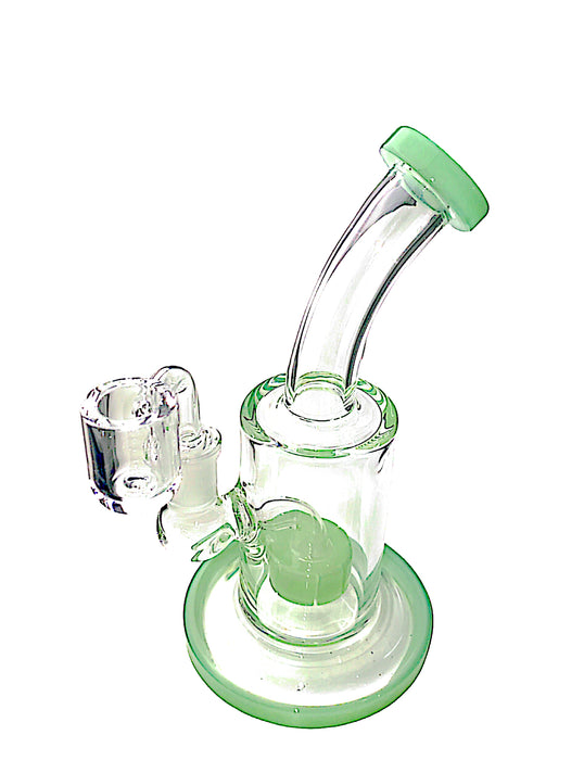 8" Bent Neck Matrix Perc Glass Water Pipe w/ Bowl