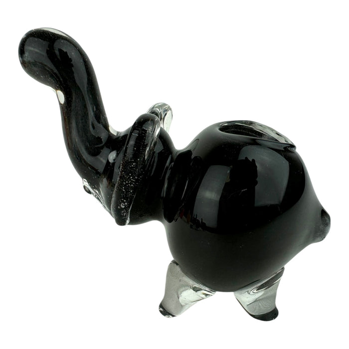 3" Small Elephant Colored - Glass Hand Pipe (Assorted Colors)