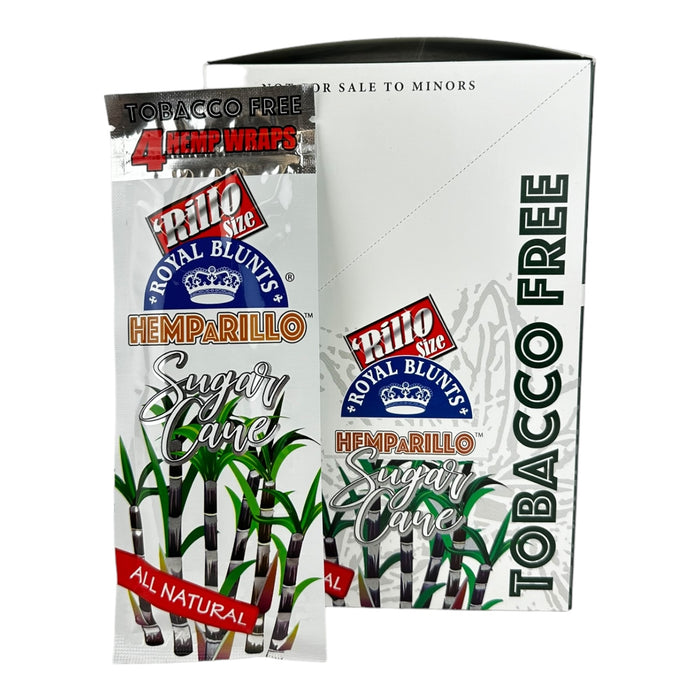 Royal Blunts HEMPARILLO Rillo Size 4 Wraps/Pouch | 15 Pouchs/Box | 30 Display/Case