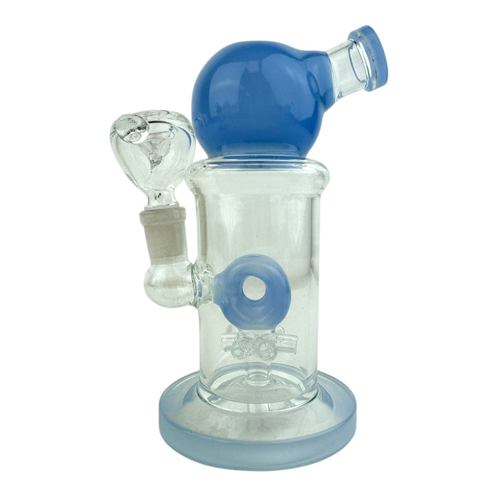 7” Donut Star Perc Glass Water Pipe