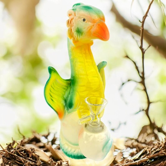 8" Hatching Bird Ceramic Water Pipe