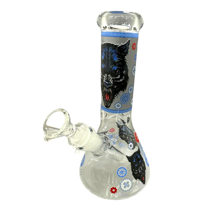 8" Wolf Beaker Glass Water Pipe