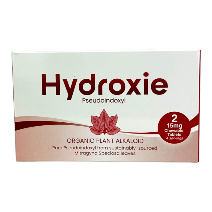 Hydroxie Pseudo Organic Kratom Leaf Extract 15mg Tablets | 20 Packs / Box | 24 Box/Case