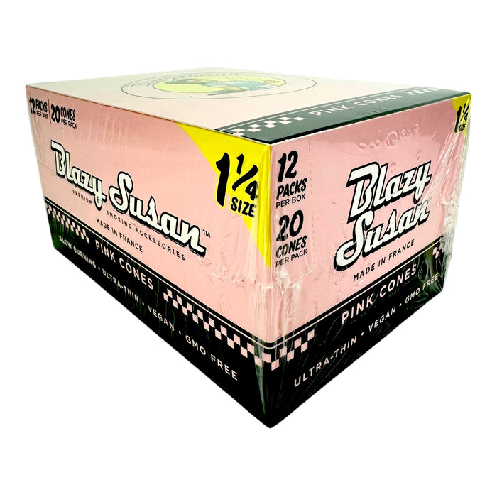 Blazy Susan  1 1/4 Size Pre Rolled Cones (12 Pack x 20 Per Pack)