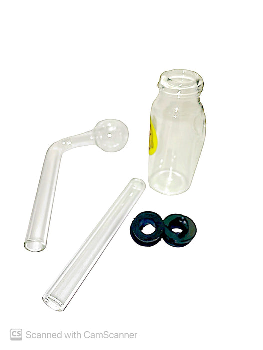 Clear 3 Pc Oil Burner Water Pipe