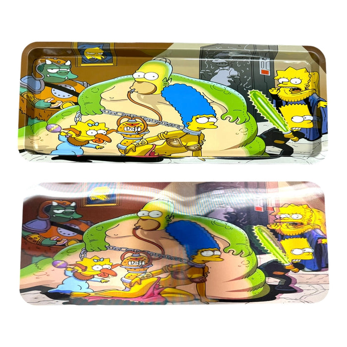 3D X-Large Metal Rolling Tray Magnetic Lid