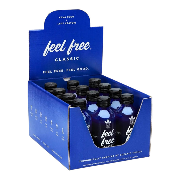 Feel Free Classic Tonic 2 fl oz 12 Bottles / Display | 8 Display / Case | 36 Cases / Pallet