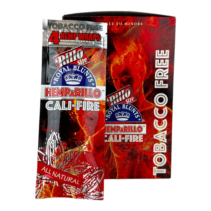 Royal Blunts HEMPARILLO Rillo Size 4 Wraps/Pouch | 15 Pouchs/Box | 30 Display/Case