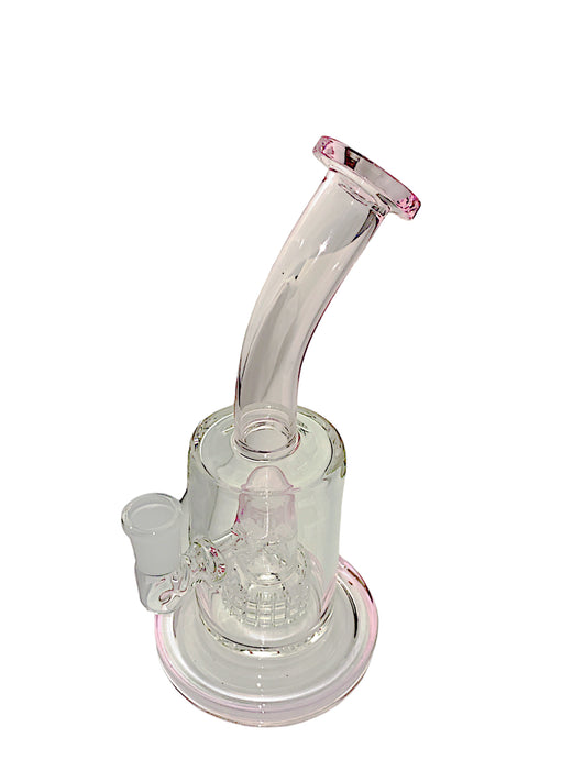 8" Bent Neck Matrix Perc Glass Water Pipe w/ Bowl