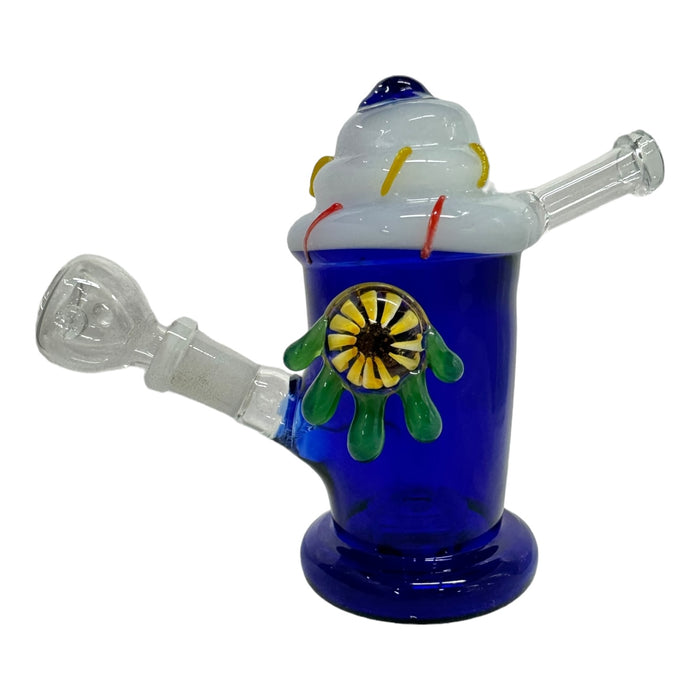 5.5" Milkshake Drip Glass Water Pipe (Assorted Colors)